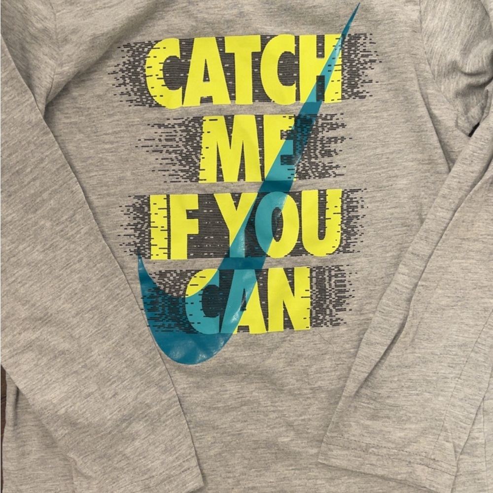 Nike Gray Tee with Yellow Accents